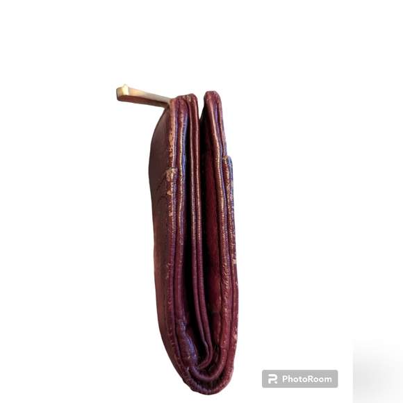 Michael Kors Uptown Astor Cinnabar Dark Red and matching wallet UGC - Picture 10 of 11